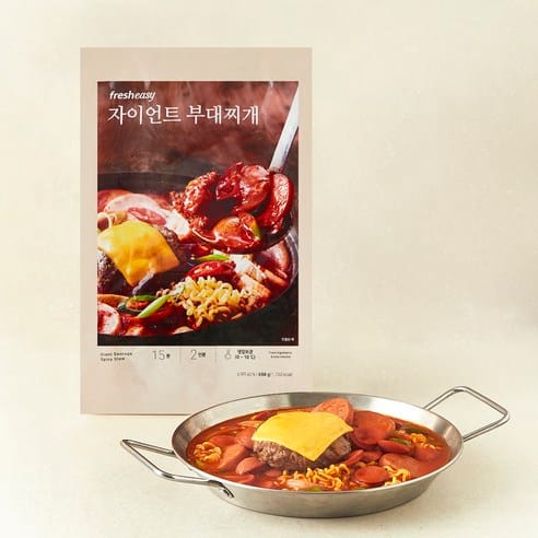 프레시지 자이언트 부대찌개, 하루 만에 1,400원 빠졌다
