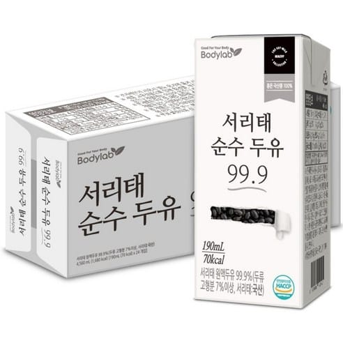 바디랩 서리태 두유, 3개월 최저가 근접