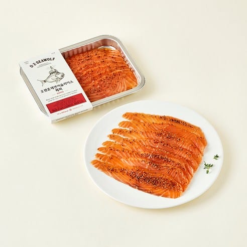 OZEN 훈제연어 슬라이스, 어제 13,950원 → 오늘 12,370원