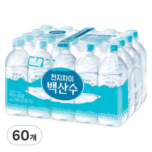백산수 무라벨 생수, 2개월 최저가 근접