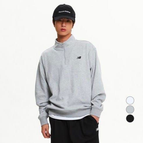 뉴발란스 에센셜 반집업 맨투맨, 하루 만에 6만→5만대