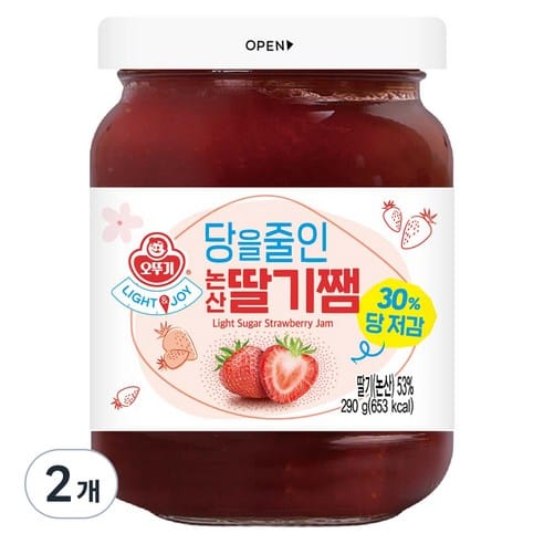 오뚜기 논산딸기쨈, 하루 만에 2,300원 빠졌다