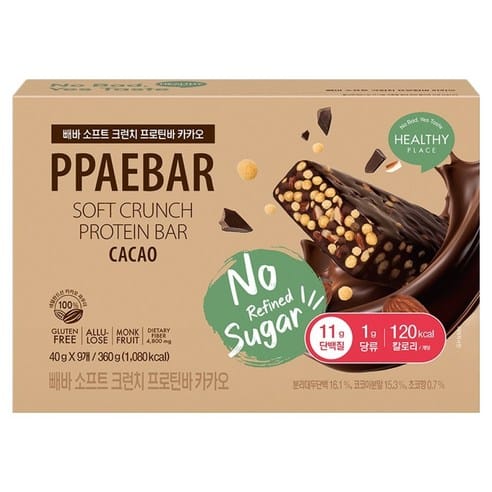 빼바 프로틴바 카카오, 어제 15,120원 → 오늘 12,800원